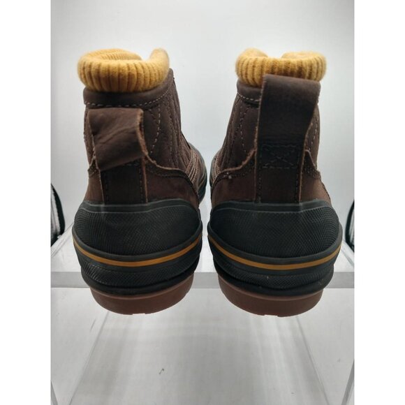 Clarks Womens Muck Outdoor Quilted Ankle Boots Brown & Yellow Size 6.5M - Picture 3 of 6